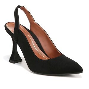 VIONIC Adalena Slingback Pump in Black Suede Martini Heel Size 8